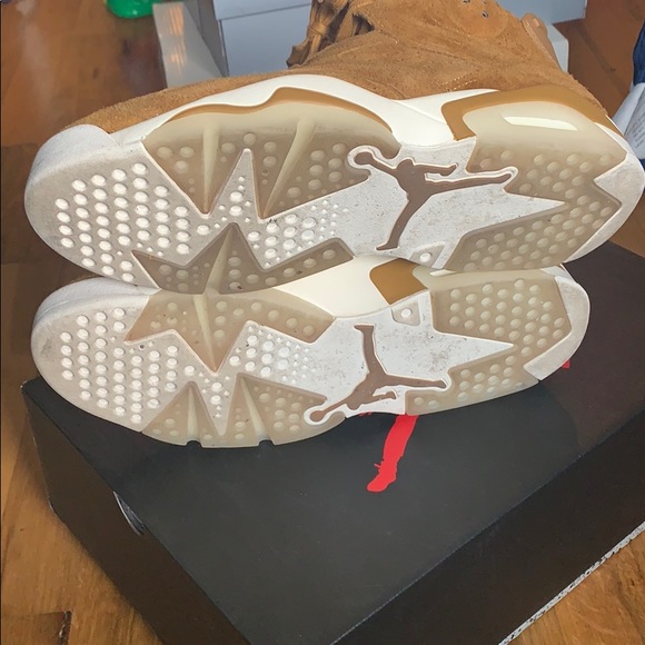 Jordan 6 “wheat” with box 📦 sz 8.5 worn - Picture 5 of 5
